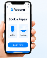 Book a mobile phone or laptop repair with Repara